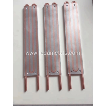 Customized cooling aluminum copper pipe water cooling plate
